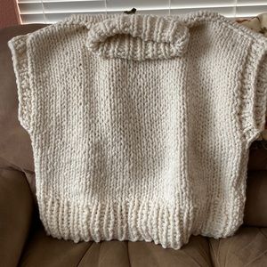 Winter White Handmade Sweater